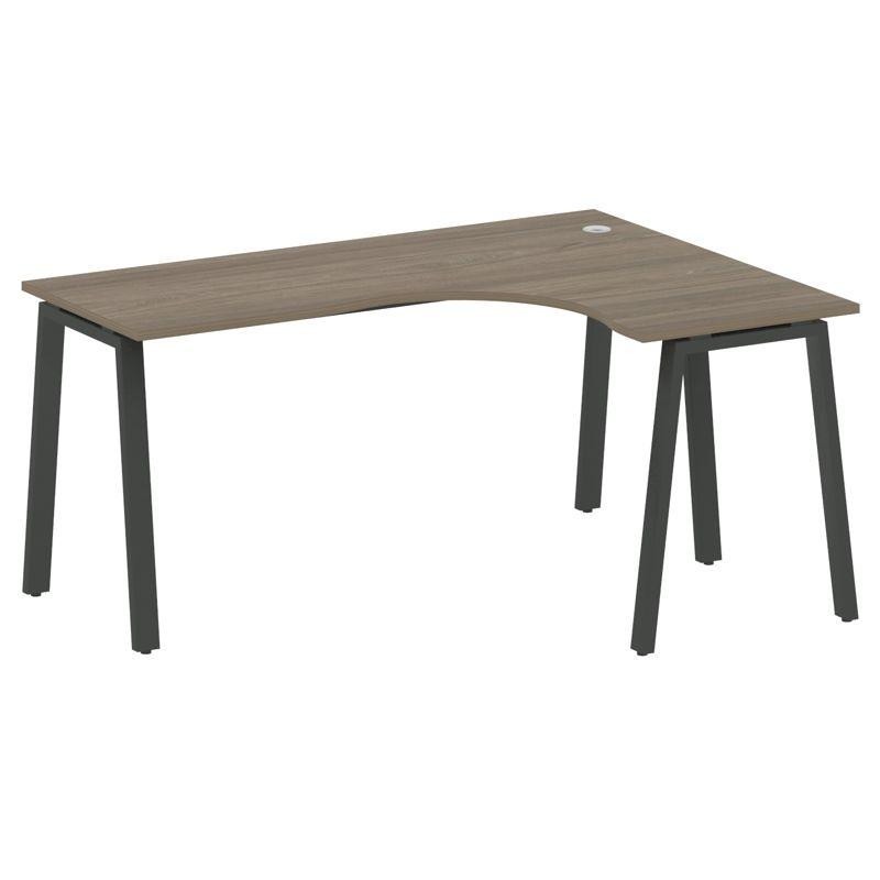 Metal System Стол криволинейный правый на А-образном м/к БА.СА-4 (R) Вяз Благородный/Металл Антрацит Metal System Стол криволинейный правый на А-образном м/к БА.СА-4 (R) Вяз Благородный/Металл Антрацит