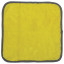 Салфетка универсальная ДВУСТОРОННЯЯ, плотная микрофибра (плюш), 35х35 см, желтая/серая, LAIMA, 604686