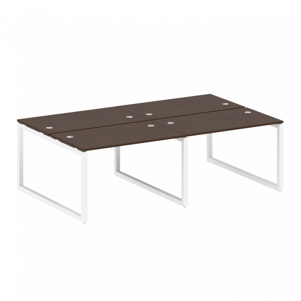 Metal System Quattro Рабочая станция на 4 места на О-образном м/к 50БО.СМ-4.2 Венге Цаво/Металл Белы Metal System Quattro Рабочая станция на 4 места на О-образном м/к 50БО.СМ-4.2 Венге Цаво/Металл Белы