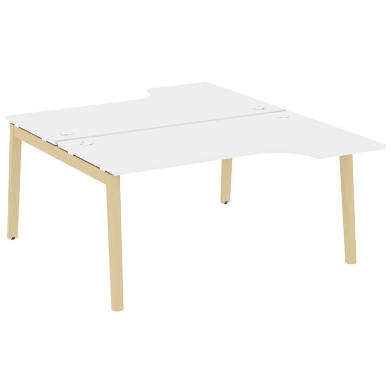 Onix Wood Рабочая станция OW.D.SA-1 Белый Бриллиант/Дуб Светлый/Металл Белый 1580*1995*750 (1475/460