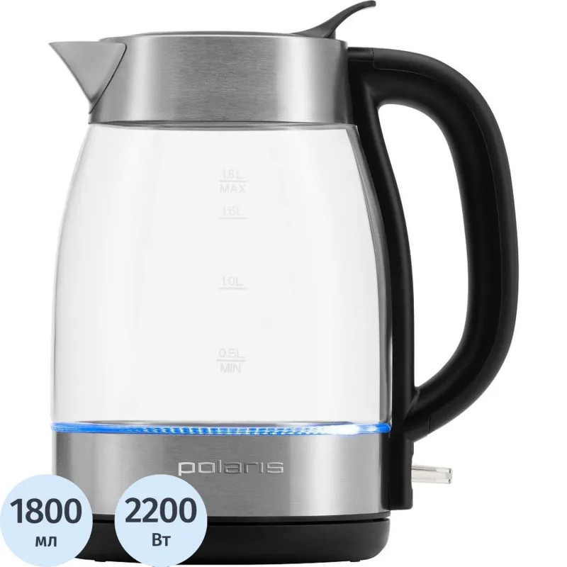 Чайник электрический Polaris PWK 1817CGL Water Way Pro, матовый