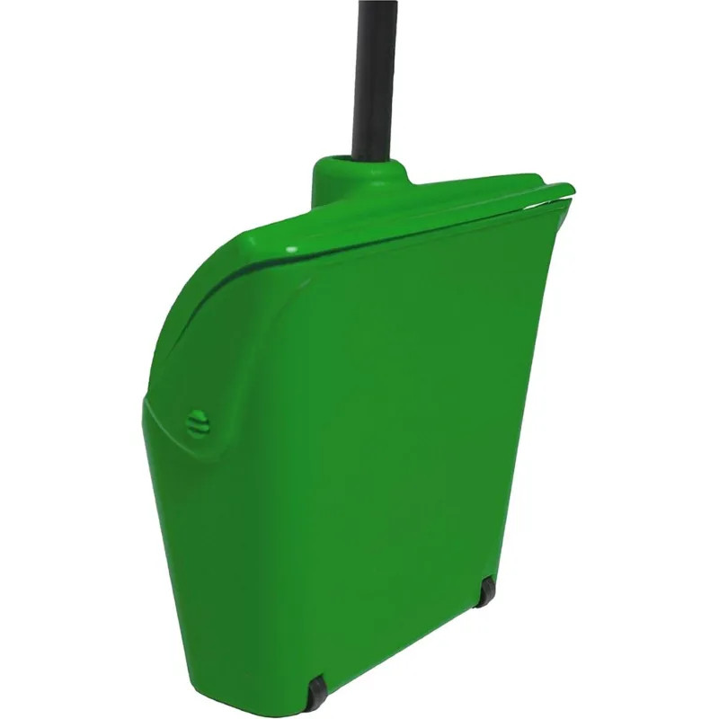 Комплект для уборки HACCPER совок-ловушка,щетка и рукоятка,зелен/черный КФС