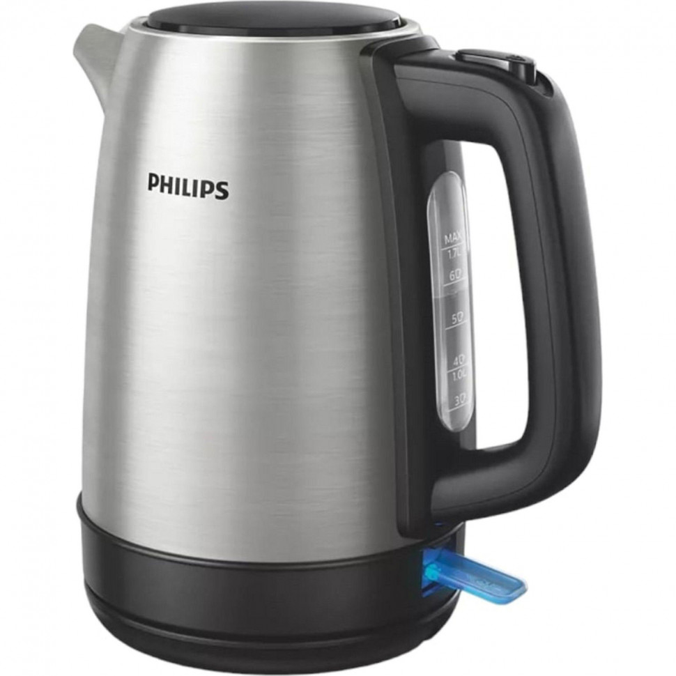 Чайник Philips HD9350/90, 2200Вт, 1,7л, нерж/черн. пластик