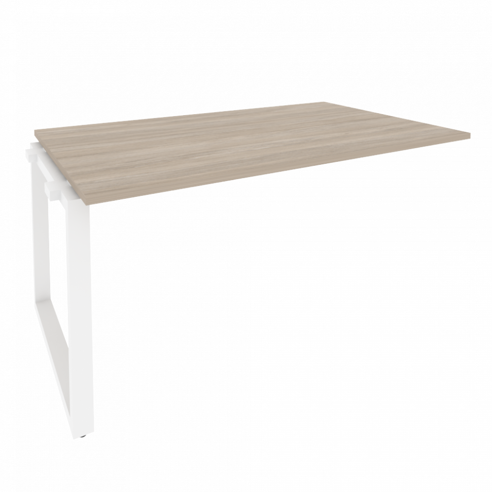 Onix Проходной наборный элемент переговорного стола O.MO-NPRG-4 Дуб Аттик/Металл Белый 1580*980*750