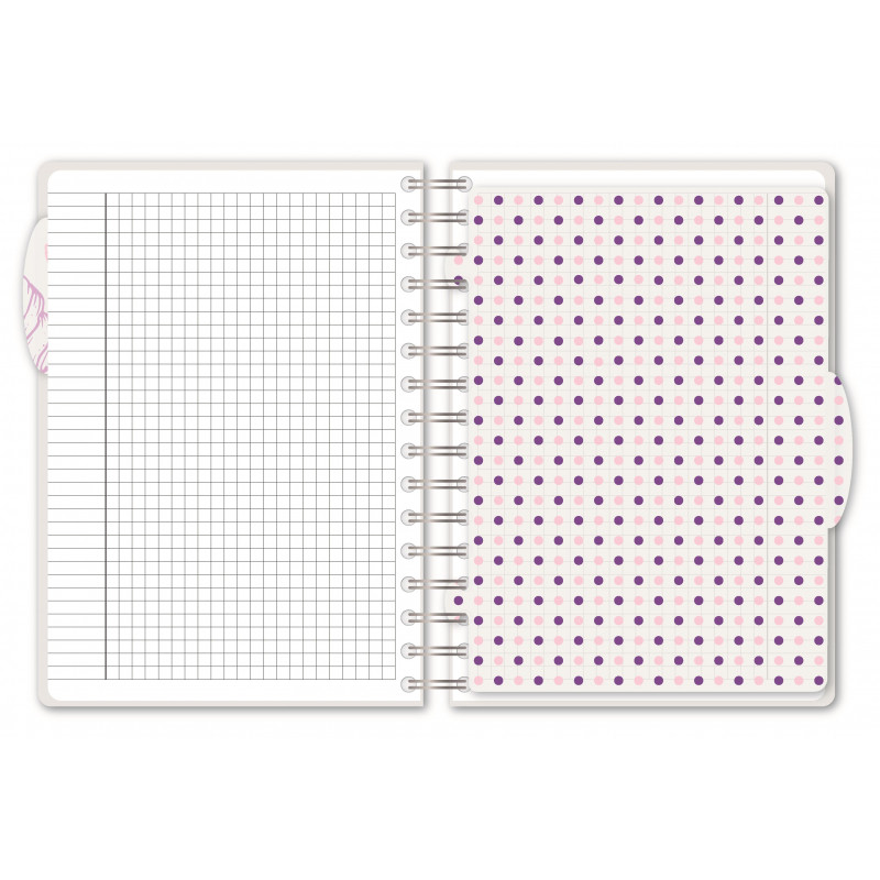 Бизнес-тетрадь А5,140л,кл,сп,пласт Attache Selection Flower Dreams I Choose