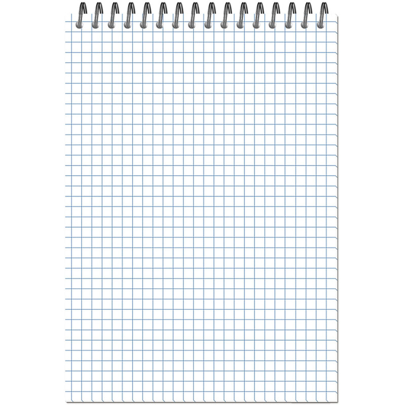 Блокнот А5 60л Attache Metallic Стальной клетка, греб, картон, фольга