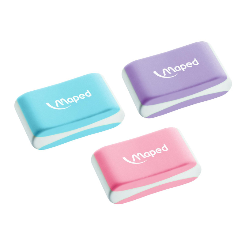 Ластик Maped ESSENTIALS SOFT каучук,мягкий,ассорти,112921 Ластик Maped ESSENTIALS SOFT каучук,мягкий,ассорти,112921