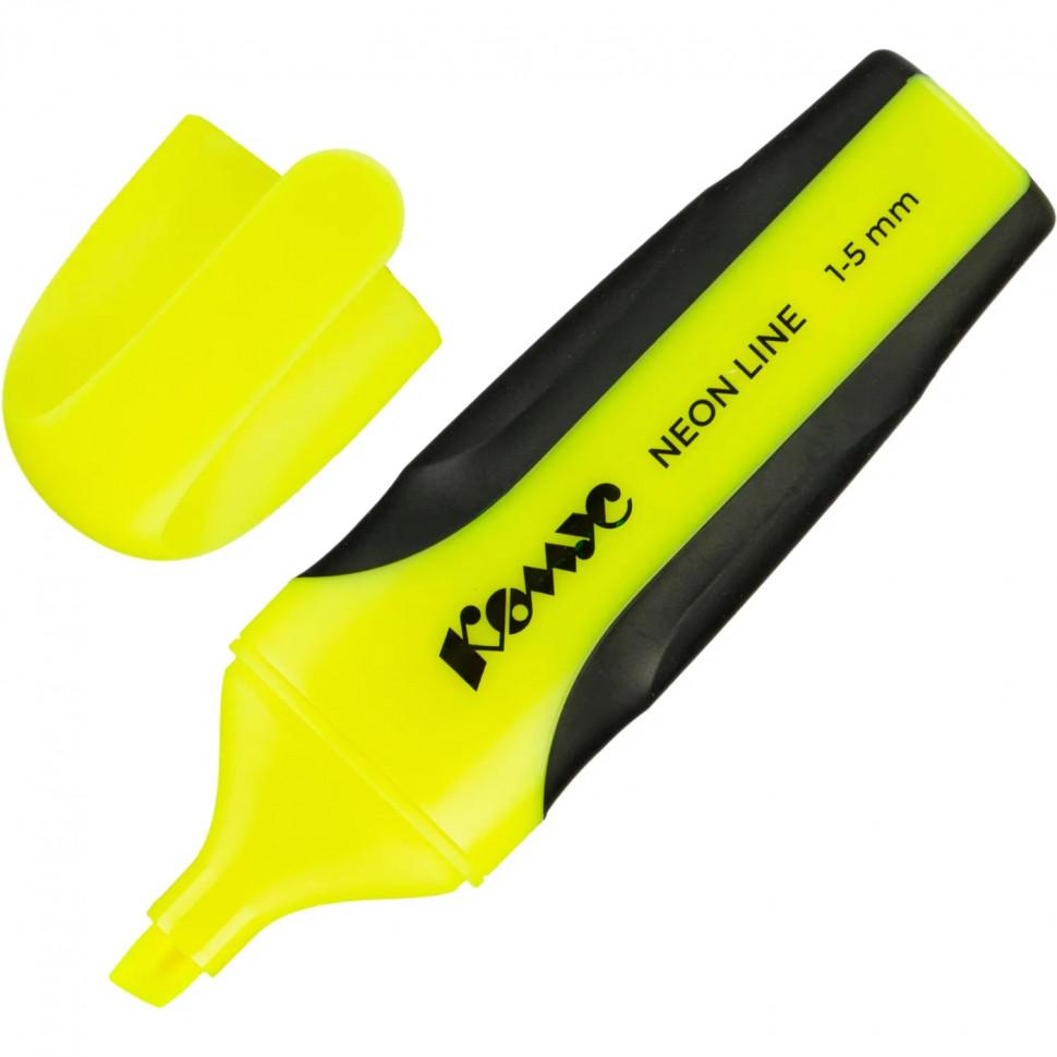 Набор текстовыделителей маркеров Комус Neon Line 1-5мм наб 4цв
