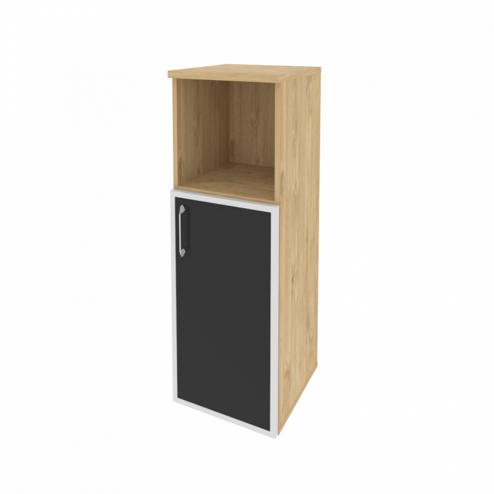 Onix Шкаф средний узкий правый O.SU-2.2 R (R) black Тиквуд Светлый/Стекло Black 400*420*1207 Onix Шкаф средний узкий правый O.SU-2.2 R (R) black Тиквуд Светлый/Стекло Black 400*420*1207