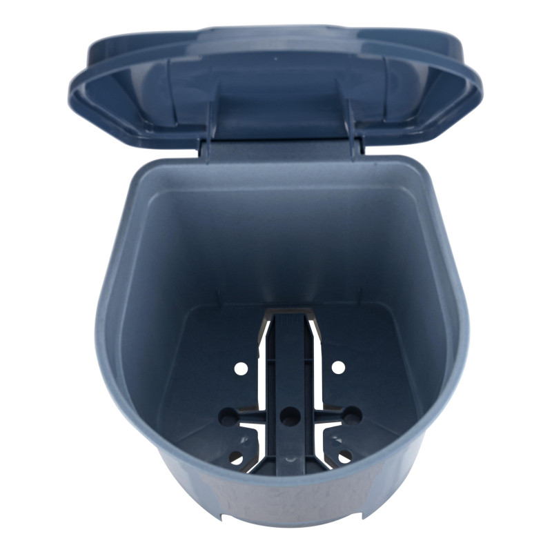 Ведро мусорное с педалью 19л пластиковое, мрамор_СПБ