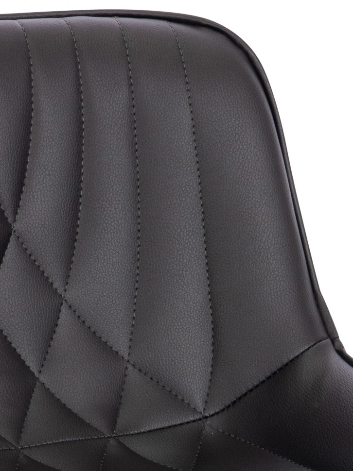 Барный стул Everprof Grace Black (Грэйс Блэк) Экокожа Черный