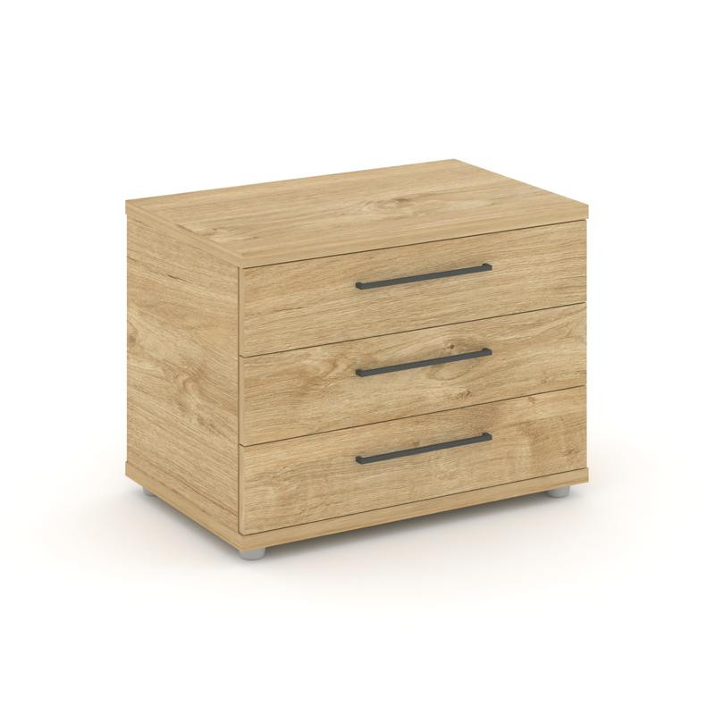 Rift Тумба опорная/приставная RF.TOP-022 Тиквуд Светлый/Черный Ручки 700*450*523