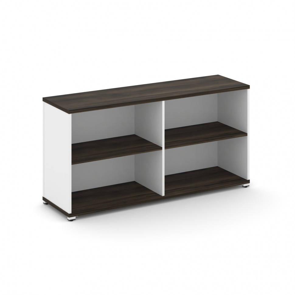 Concept Стеллаж опорный/приставной CN.SOPO-005 Дуб Мали/Белый Бриллиант/Металл Белый 1480*420*750