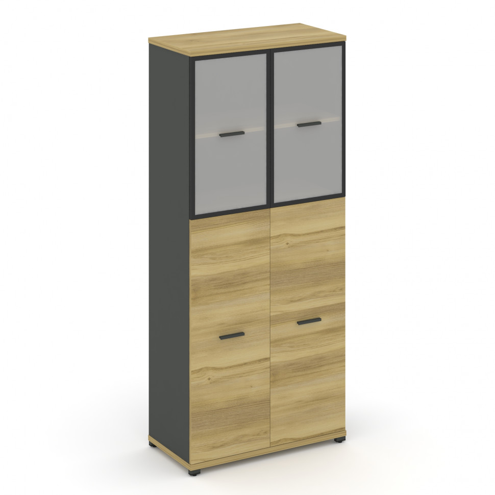 Concept Шкаф 1 широкая секция, 5 ниш CN.STS-515 RMB A Дуб Винченцо/Антрацит/Металл Антрацит/Сатин 83