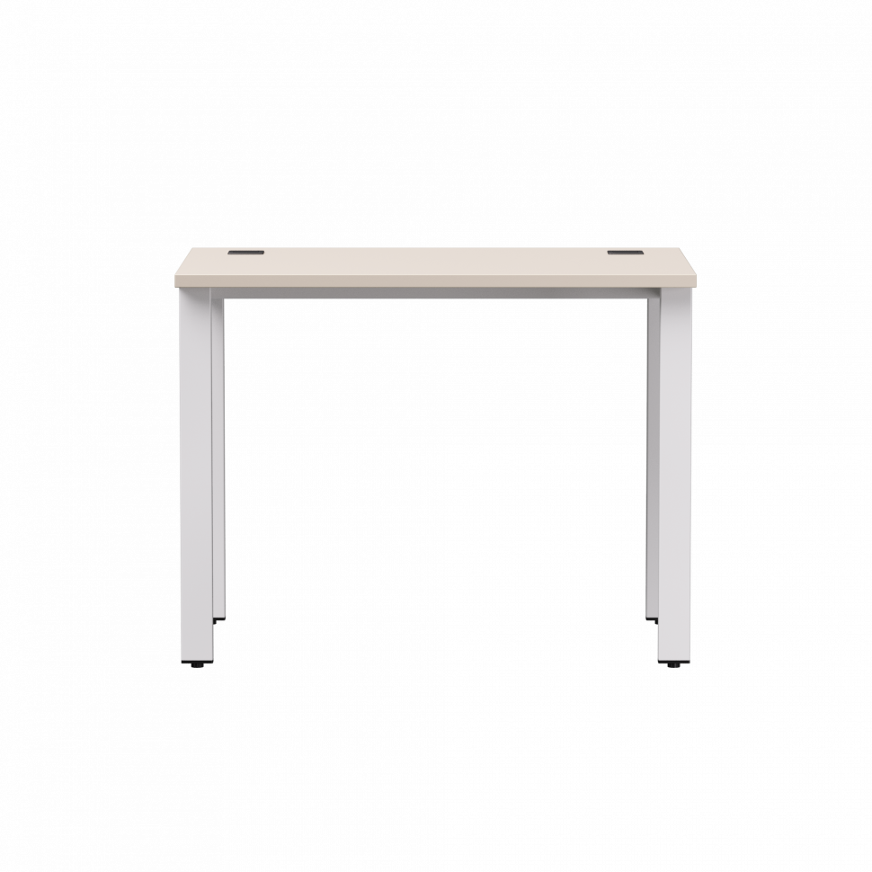 Стол прямой Everprof EVO (ЭВО) на металлокаркасе 980х670х755 мм Кашемир/Белый