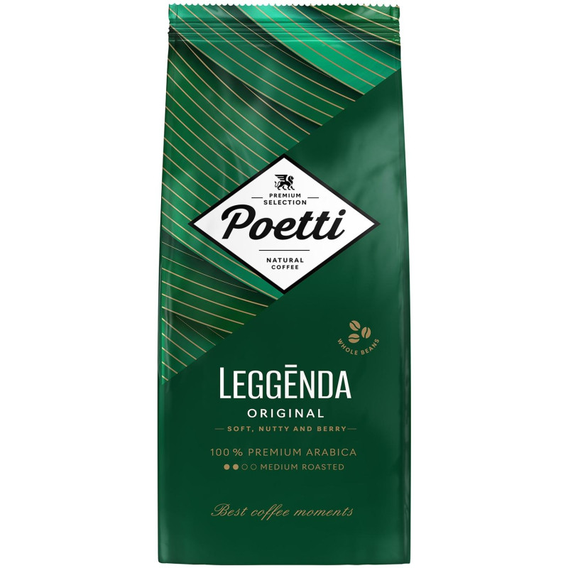 Кофе Poetti Leggenda Original в зернах, 1кг