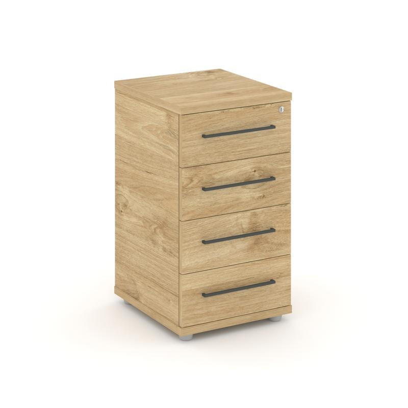 Rift Тумба приставная RF.TPR-001 Тиквуд Светлый/Черный Ручки 416*460*747