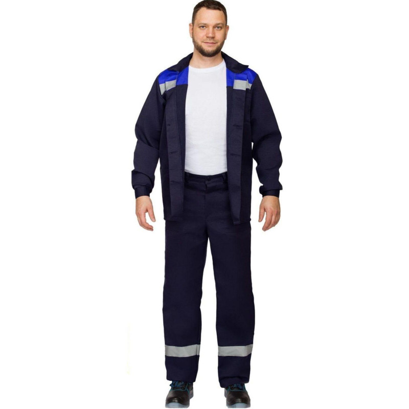 Костюм летний муж. л16-КБР с СОП син/вас (р.52-54) 158-164