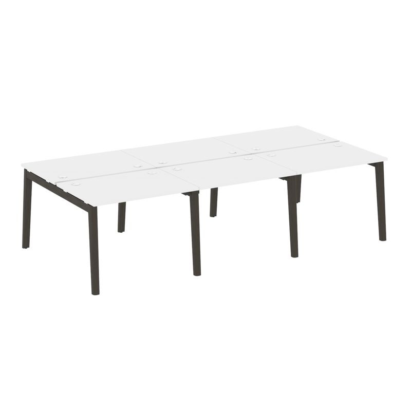 Onix Wood Рабочая станция OW.D.RS-6.1.7 Белый Бриллиант/Дуб Темный/Металл Антрацит 2940*1475*750 Onix Wood Рабочая станция OW.D.RS-6.1.7 Белый Бриллиант/Дуб Темный/Металл Антрацит 2940*1475*750