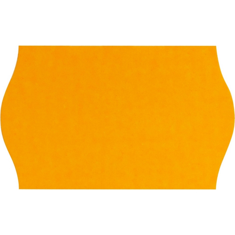 Этикет-лента 26х16 оранж волна 1000шт/рул 10рул/уп