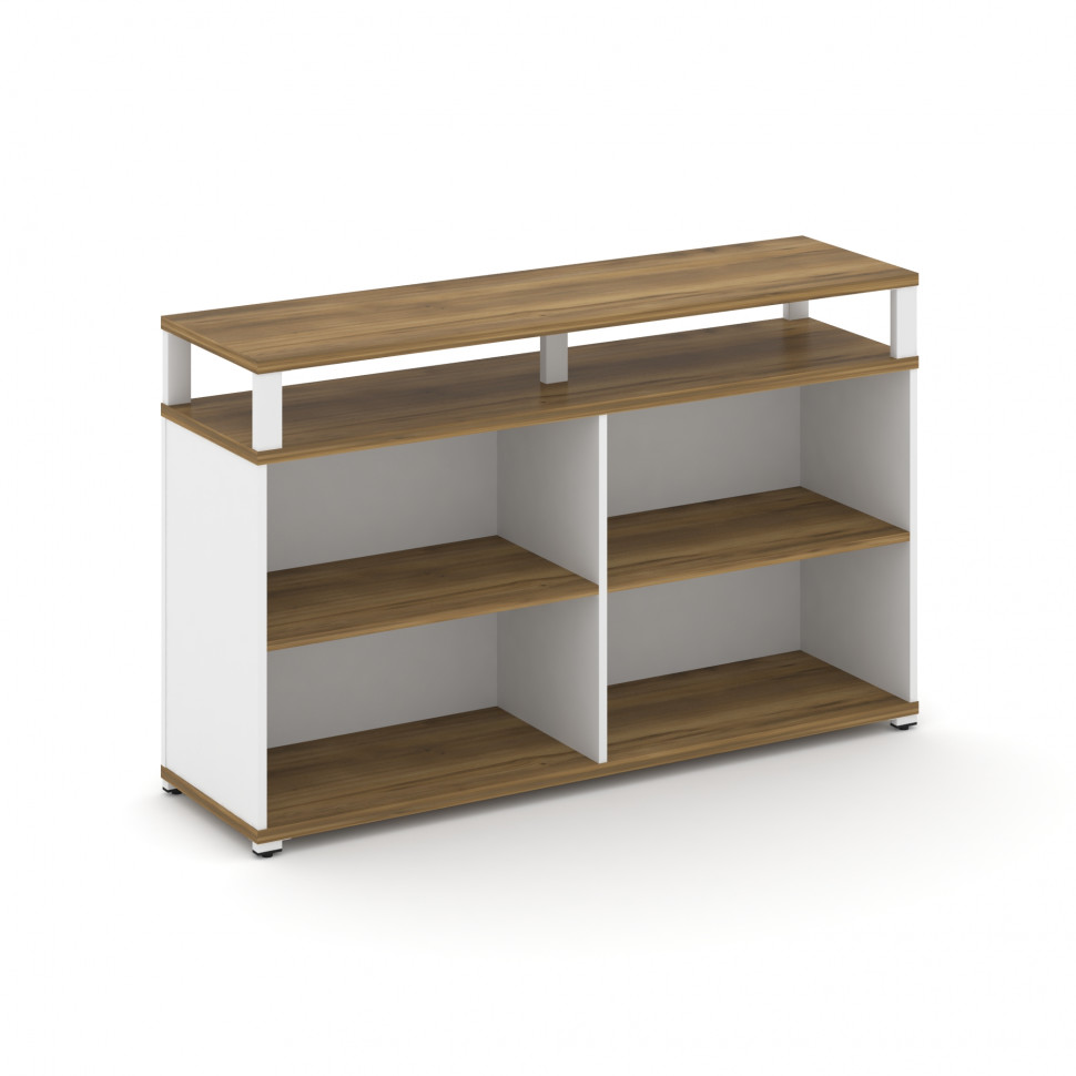 Concept Стеллаж опорный/приставной с верх. горизонтом  CN.SOPO-006 Сандал Янтарный/Белый Бриллиант/М