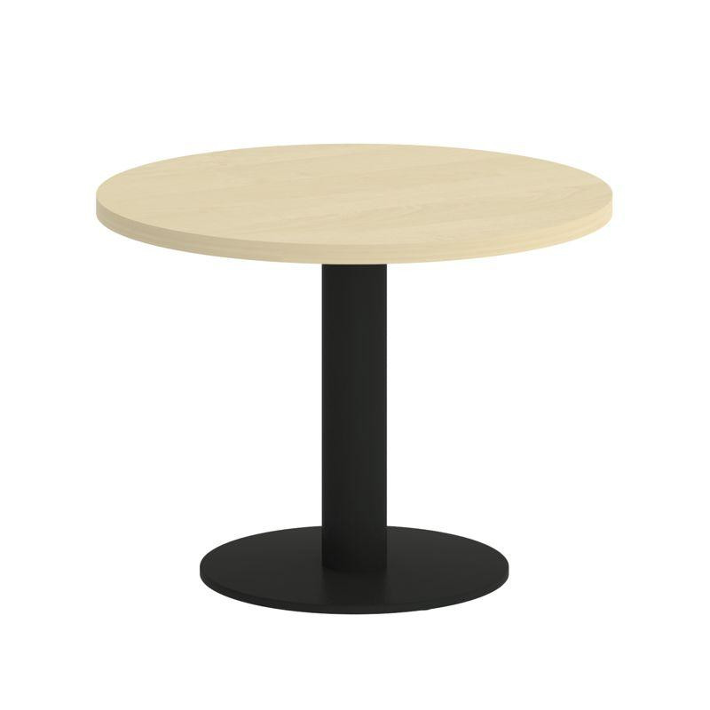 Riva Стол журнальный круглый А.СЖ-1 Клен/Металл Черный 600*600*450