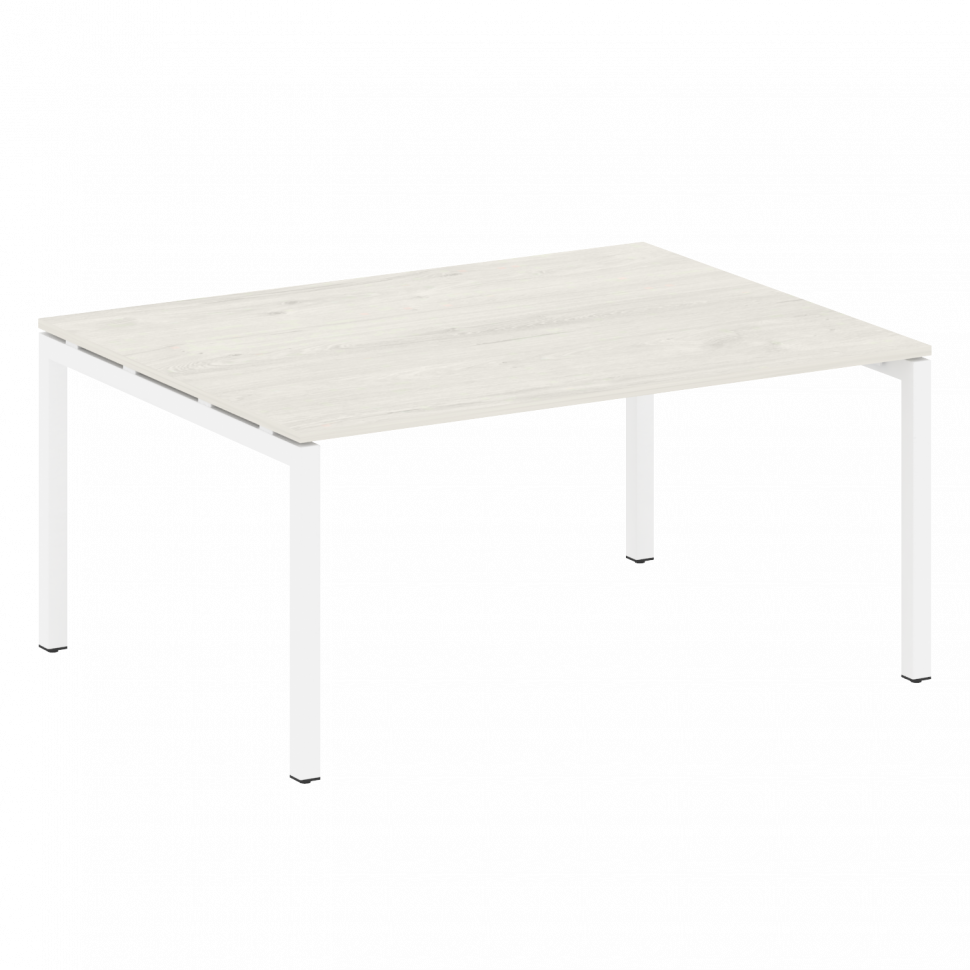 Metal System Quattro Переговорный стол (1 столешница) на П-образном м/к 50БП.ПРГ-1.4 Дуб Наварра/Мет