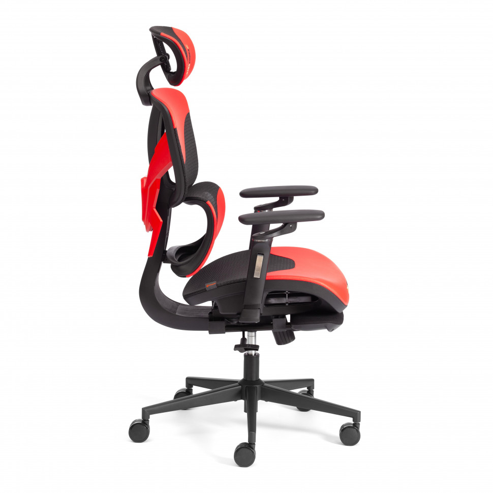 Кресло KingCobra иск. кожа / сетка, черный / красный Кресло KingCobra иск. кожа / сетка, черный / красный