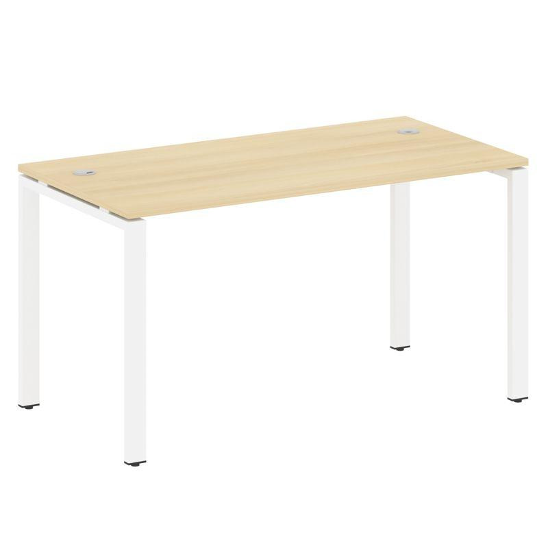 Metal System Стол письменный на П-образном м/к БП.СП-3 Акация Лорка/Металл Белый 1400*720*750 Metal System Стол письменный на П-образном м/к БП.СП-3 Акация Лорка/Металл Белый 1400*720*750
