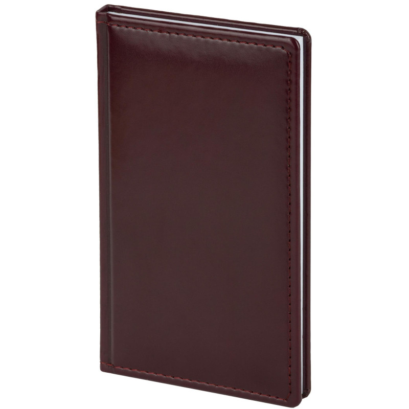 Еженедельник датированный 2026 АТТАСНЕ 64л, 90х160мм,карм.верт,Каньон бордо