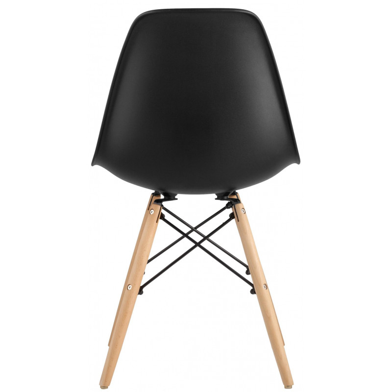 Стул для столовых SG_Eames черный PP, деревянные ножки