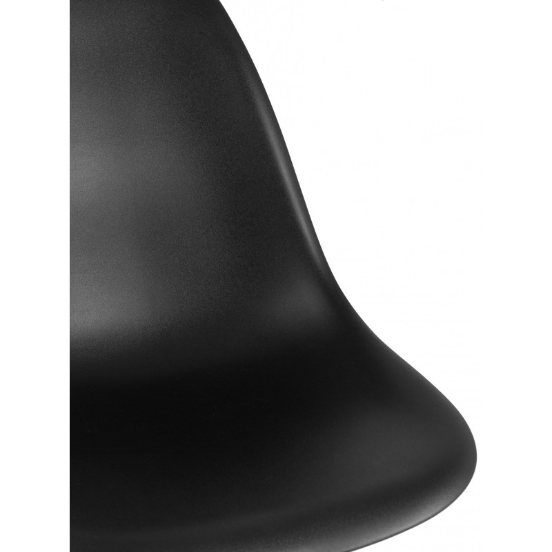 Стул для столовых SG_Eames черный PP, деревянные ножки