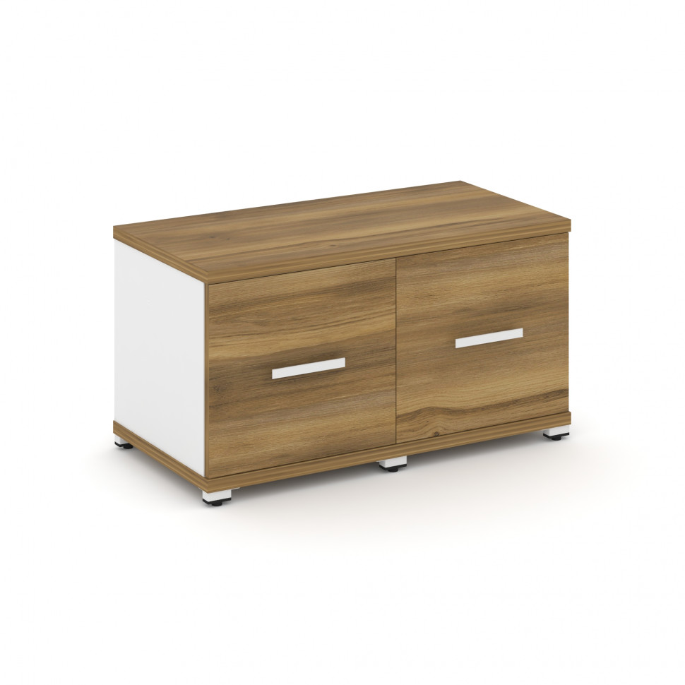 Concept Шкаф 2 узкие секции, 1 ниша CN.STU-123 W Сандал Янтарный/Белый Бриллиант/Металл Белый 836*42