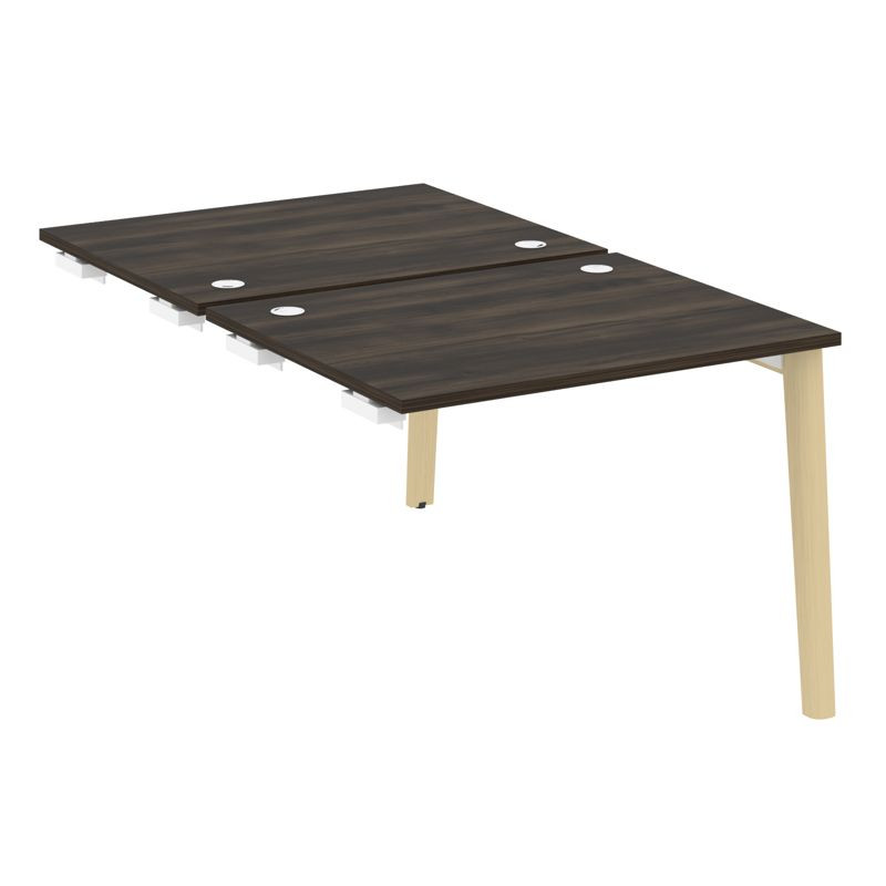 Onix Wood Стол-приставка двойной OW.D.SPR-1.8 Дуб Мали/Дуб Светлый/Металл Белый 980*1635*750