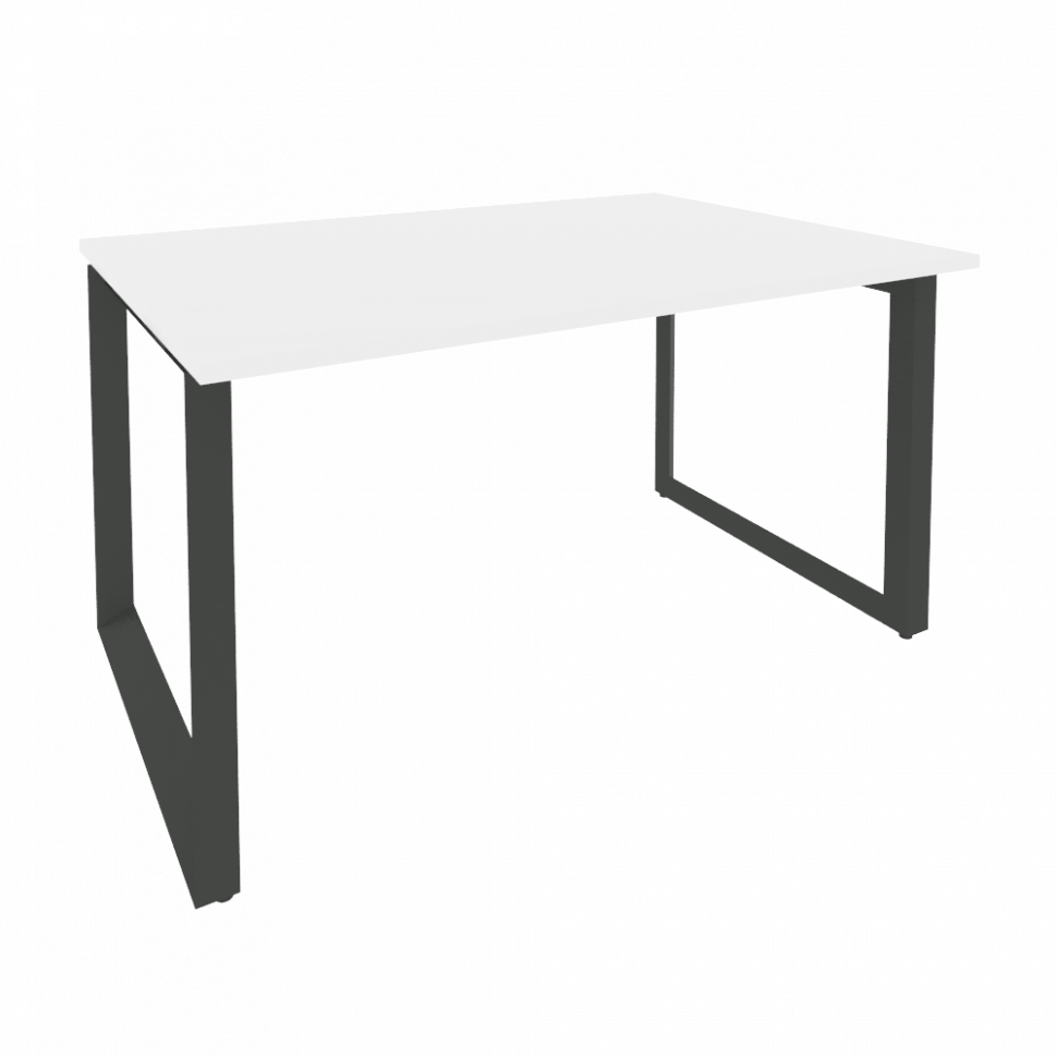 Onix Стол переговорный O.MO-PRG-1.3 Белый Бриллиант/Металл Антрацит 1380*980*750