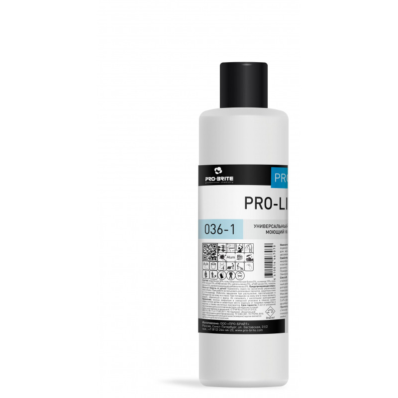 Профхим интерьер д/уборки,д/пластика  Pro-Brite/Pro-line,1л