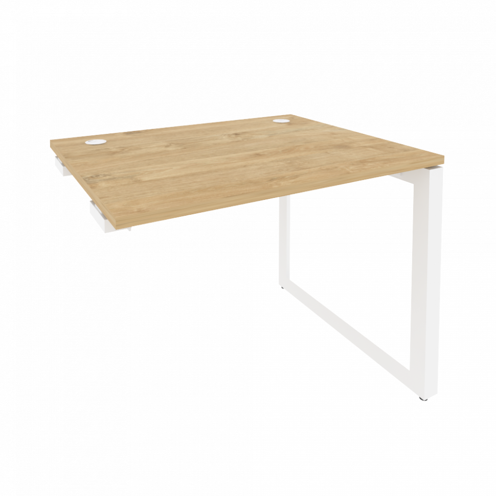 Onix Стол-приставка на О-образном м/к к опорным элементам O.MO-SPR-1.8 Тиквуд Светлый/Металл Белый 9