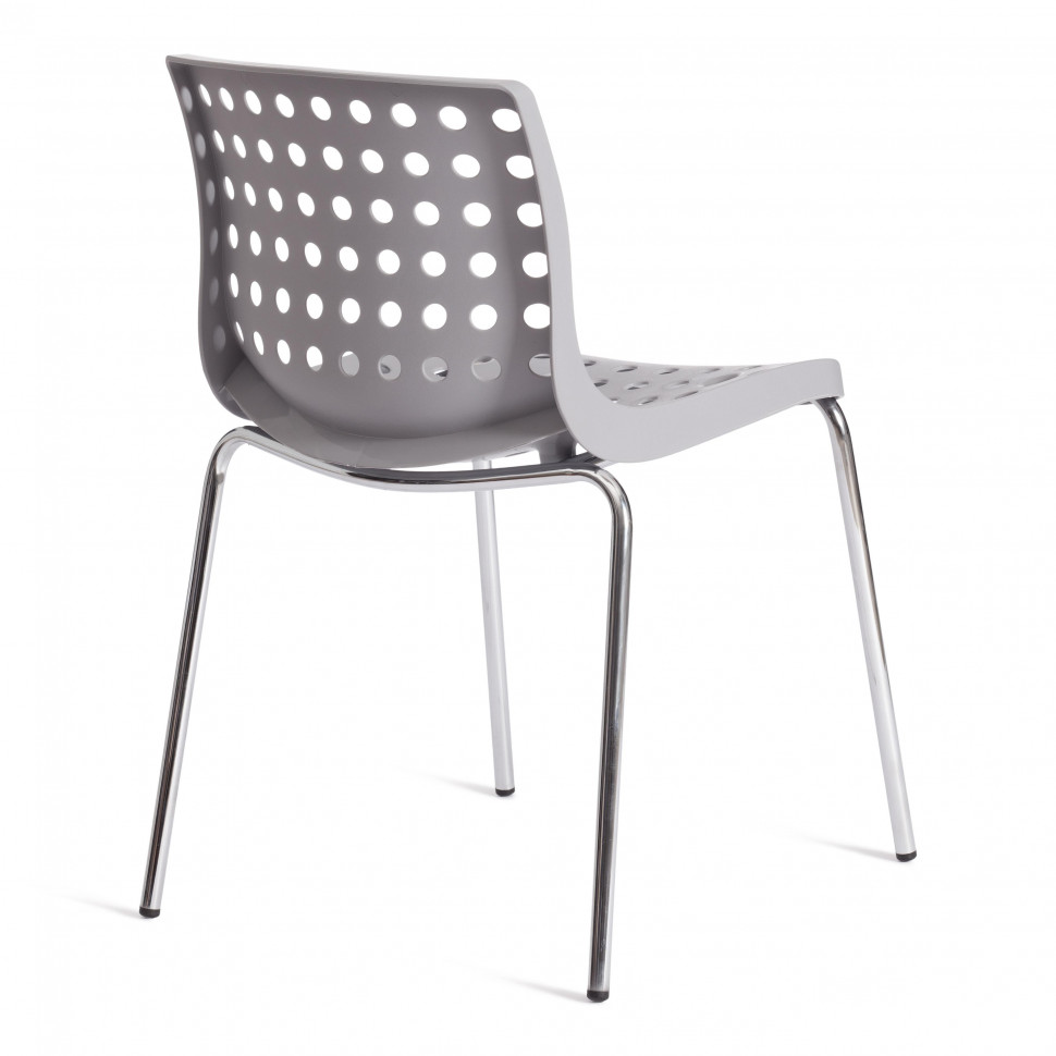 Стул SKALBERG (mod. C-084-A) металл/пластик, 46 х 56 х 79 см, Grey (серый) / Chrome (хром) Стул SKALBERG (mod. C-084-A) металл/пластик, 46 х 56 х 79 см, Grey (серый) / Chrome (хром)
