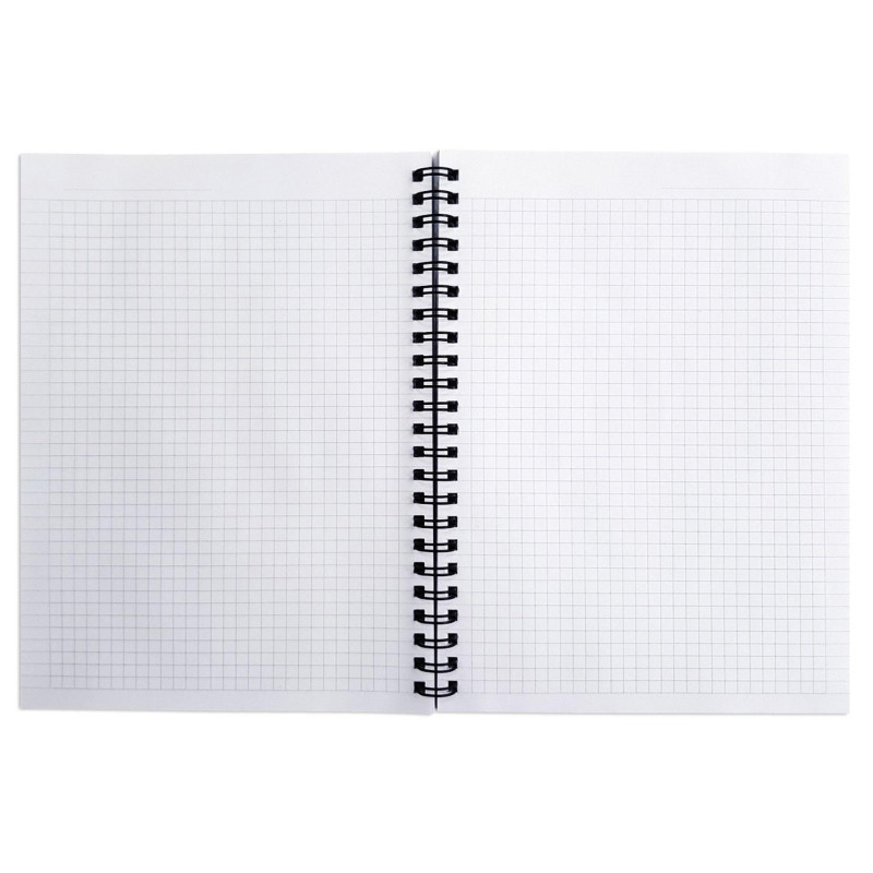 Тетрадь общая BeSmart А5 120л. клетка спираль мягк пер. Storm волнаN1931