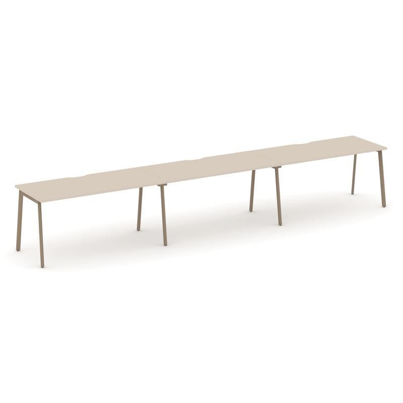 Estetica Рабочая станция 3 места ES.RS-3.4-VP Капучино/Металл Латте 4740*730*750 Estetica Рабочая станция 3 места ES.RS-3.4-VP Капучино/Металл Латте 4740*730*750