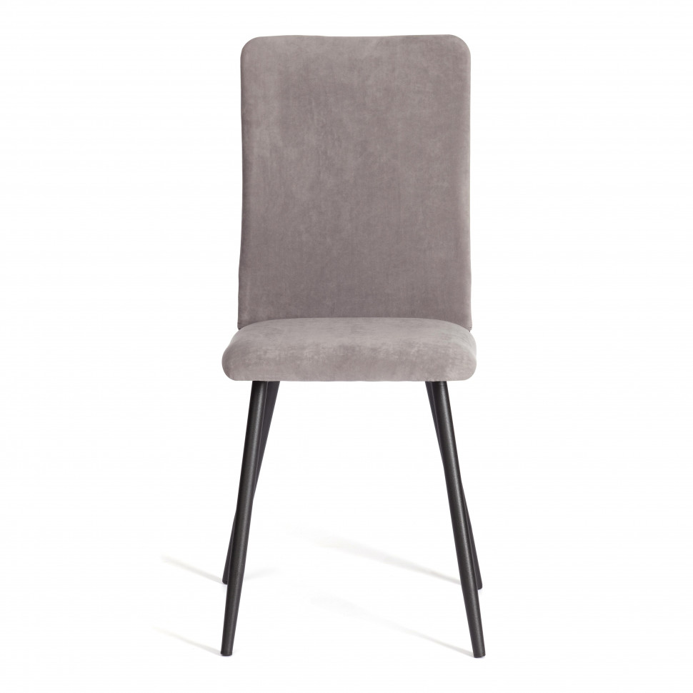 Стул обеденный La Rousse/Ля Русс Нью, велюр, серый/черный, 29, 45х55х93см