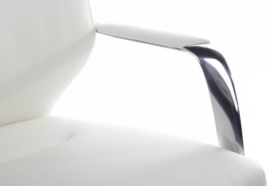 Кресло Alonzo-M В1711 Белый (6207) натуральная кожа 68*68*102-108