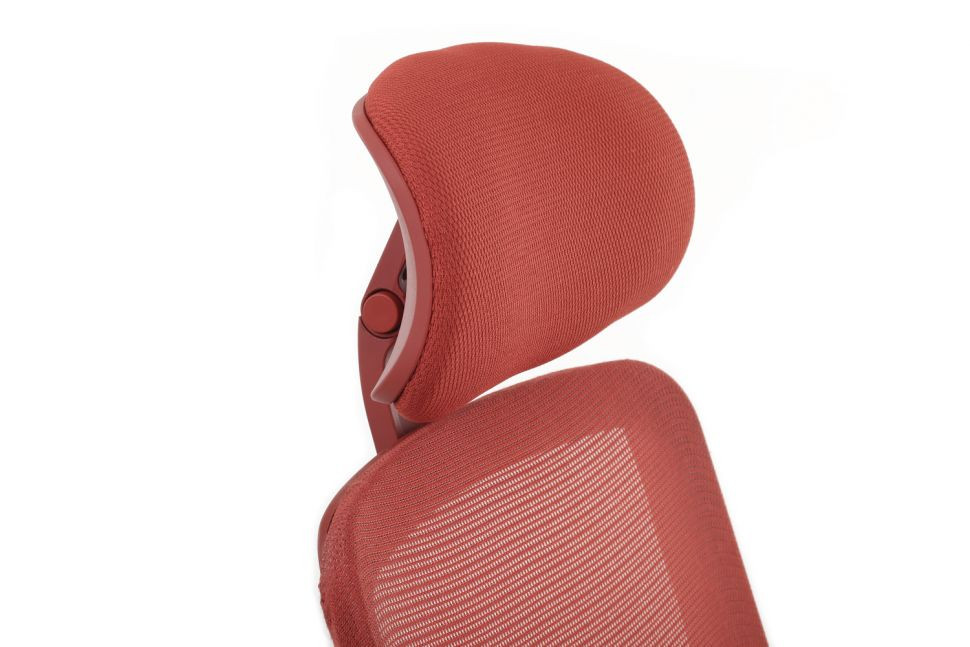 Кресло WORK W-218C red Красный пластик/Красная сетка 65-64-113-123