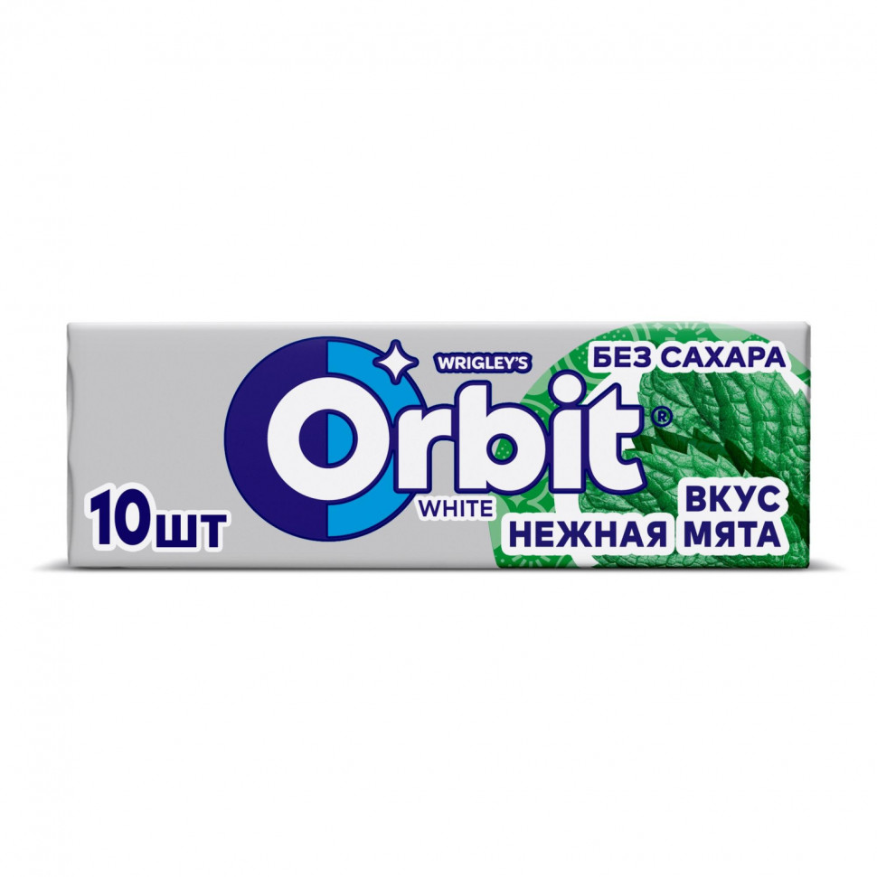 Жевательная резинка Orbit White Нежная мята без сахара,13,6гх30шт/уп