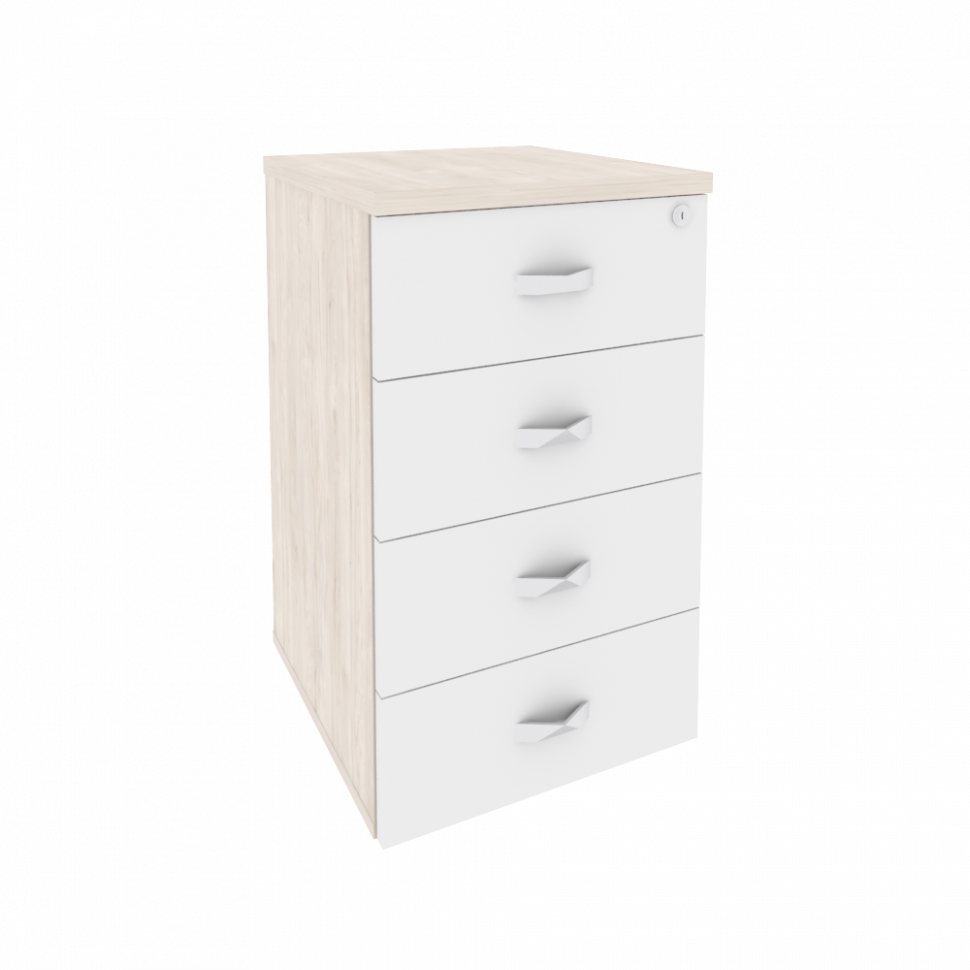 Onix Тумба приставная O.TP-4 Денвер Светлый/Белый Бриллиант 432*460*750