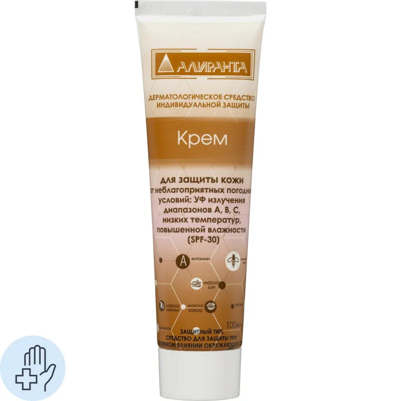 Крем АЛИРАНТА от неблаг условий: УФ излучения,низких температур 100мл 10031