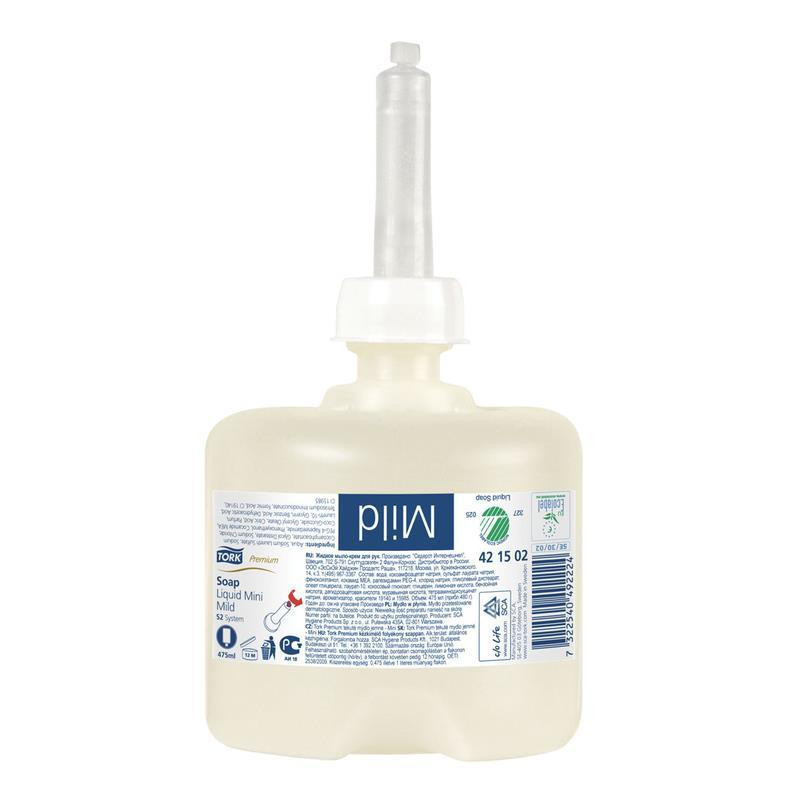 Картридж с жидким мылом Tork S2 0,475л, 421502/420502