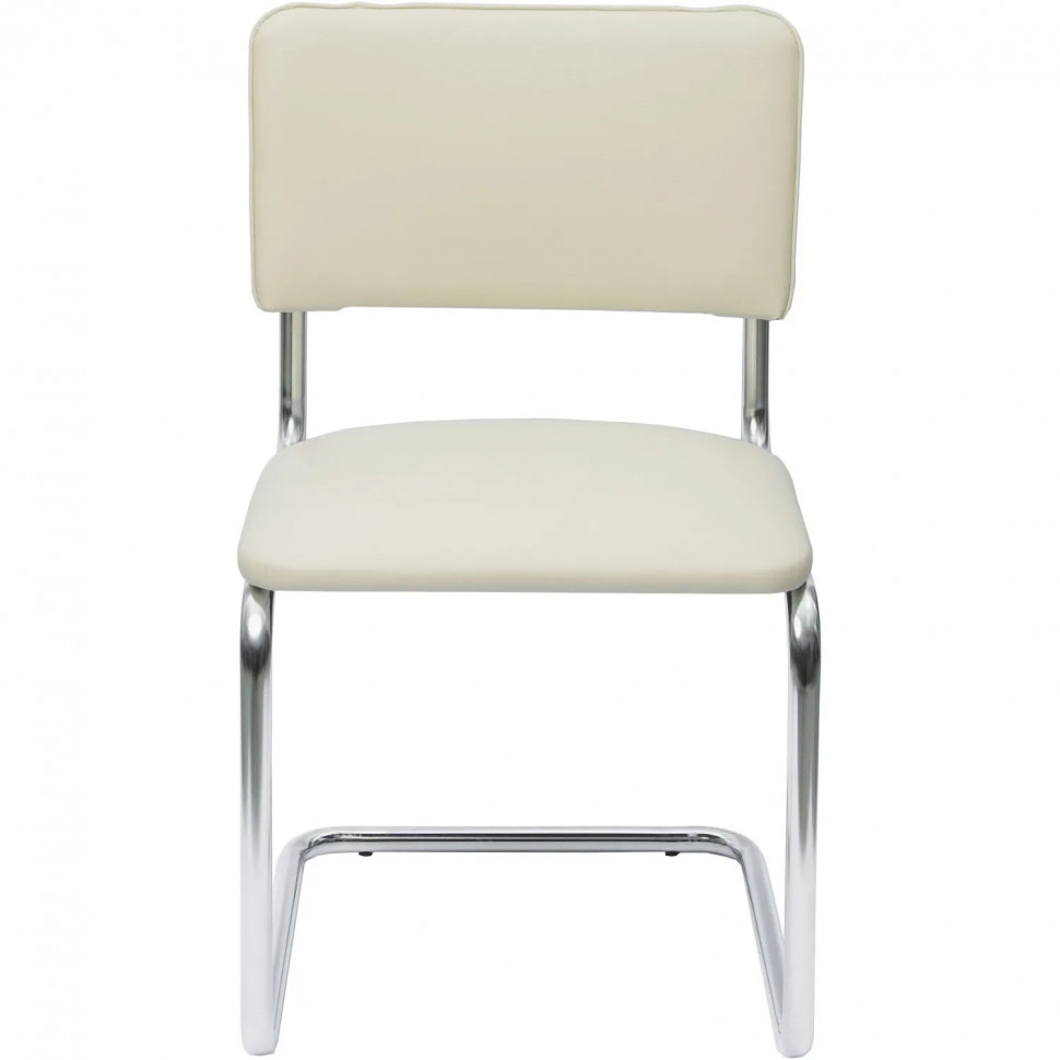 Стул 0MX_UA_Silwia/Сильвия Chrome к/з бежевый V-18