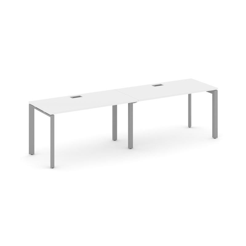 Style Project Рабочая станция односторонняя SN-59P.ORS-001 Белый/Металл Серый/Серебро Заглушка 1960*