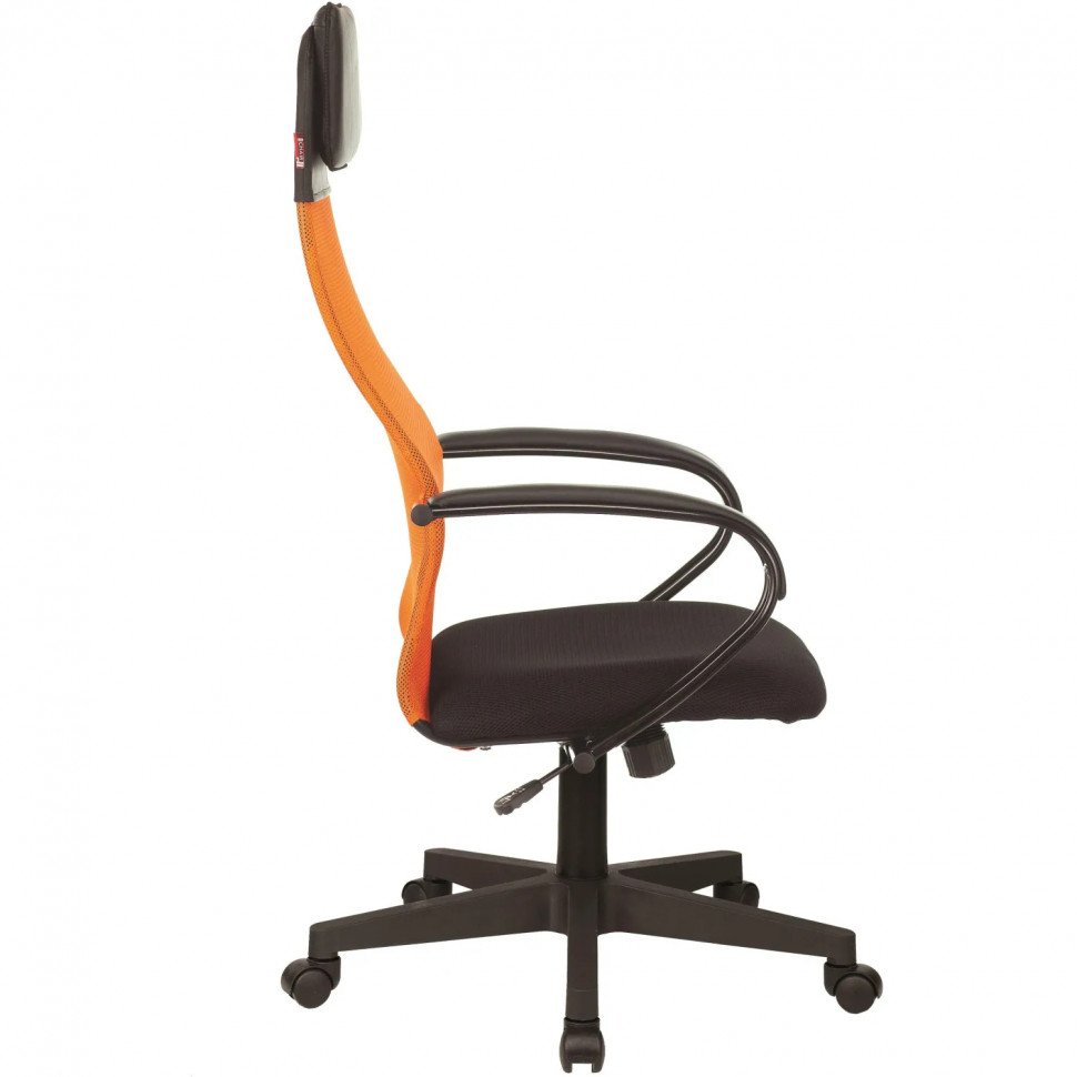 Кресло 0MX_VB_EChair-655 TTW_OR сетка/ткань оранжевый, пластик